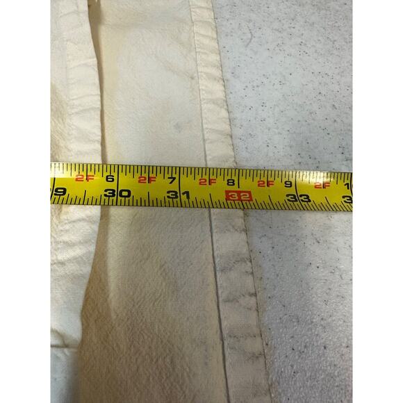 NEW Scully Placket Womens Ivory 100% Cotton Pleated Pullover L/S Work Blouse C21 - Picture 7 of 7